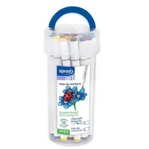 Koh-I-Noor Flamastry dwustronne p�dzelkowe Spree 12 kolor�w