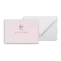 Grupa Kreatywna Mini kartka hello bambino pink