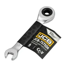 Jcb Klucz p�asko-oczkowy z grzechotk� 6mm kr�tki