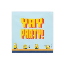PartyDeco Serwetki Minionki 33x33cm