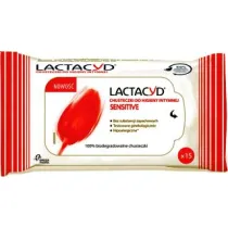Lactacyd Sensitive Chusteczki do higieny intymnej 15 szt.
