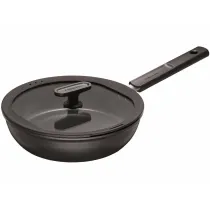 Fiskars Patelnia szefa kuchni 24 cm z powok nieprzywierajc i z pokrywk hard face 2.2 l
