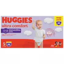 Huggies Pieluchomajtki 5 Ultra Comfort Mega Pack (12-17 kg) 88 szt.