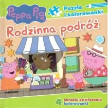 Peppa Pig Puzzle i kolorowanki cz�� 3. Rodzinna podr�