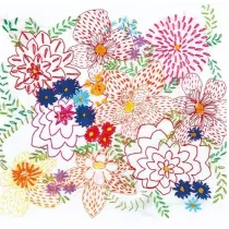 Museums & Galleries Karnet kwadrat z kopert� Bright Bouquet