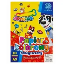 Astra Zeszyt papier�w kolorowych nab�yszczanych (10 szt)