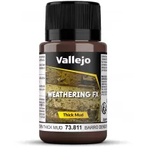 Vallejo: 73.811 - Weathering FX - Thick Mud - Brown 40ml