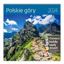 Kalendarz 2024 30x30 Polskie gry z naklejkami