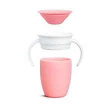 Kubek treningowy z uchwytami Munchkin Miracle 360&deg; 207ml r�owy
