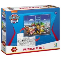 Puzzle 60 el. Paw Patrol 2 in 1 Dodo