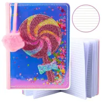 Leantoys Notatnik A5/80K linia Lizak Konfetti
