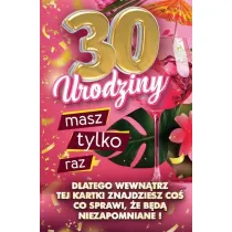Yeku Karnet Urodziny z nak�adk� na butelk� 30
