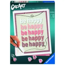 Malowanie po numerach CreArt - Be happy Ravensburger