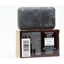 Black for white Naturalne czarne mydo w kostce 75 g