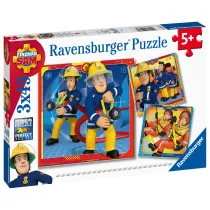 Puzzle 3x49 el. Stra�ak Sam na ratunek! Ravensburger