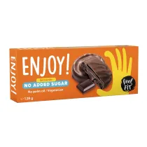 Feel Fit Ciastka kakaowe z kremem o smaku brownie bez cukru 128 g