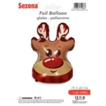 Balon Bo�e Narodzenie Renifer 70x48cm