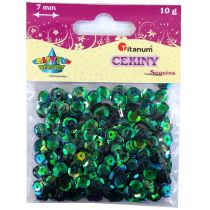 Titanum Cekiny perłowe zielone 7 mm