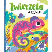 Zwierzta w dungli Ksieczka z mikkim filcem