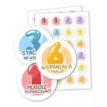 LearnHow Naklejki motywacyjne - Oceny 48 szt.