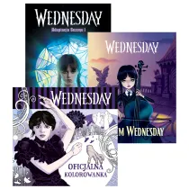 Pakiet: Wednesday. Adaptacja Sezonu 1, Jestem Wednesday, Wednesday. Oficjalna kolorowanka