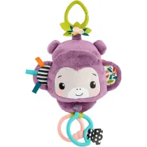 Fisher-Price Monkey Purple Stroller Mattel