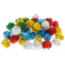 Brewis Pompony metaliczne mix 2cm