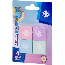 Astra Gumka kwadratowa pastelowa Pastel Line 4 szt.