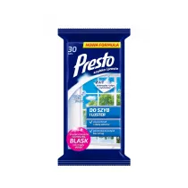 Presto 2w1 ciereczka + Pyn czyszczcy do szyb i luster 30 szt.