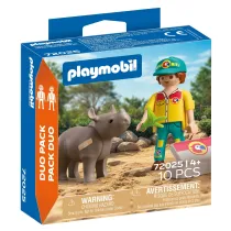 Playmobil DuoPack Stra�nik le�ny z�nosoro�cem 72025