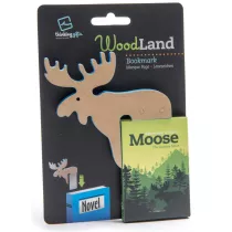 Thinking Gifts Zakadka drewniana do ksiki WoodLand Moose - o niebieski