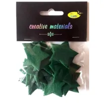 Galeria Hobby Gwiazdy z filcu zielone 4cm 24 szt
