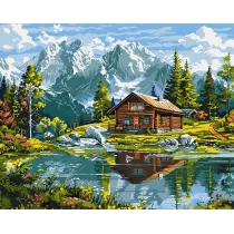 Ideyka Malowanie po numerach - Przytulny domek 40x50cm