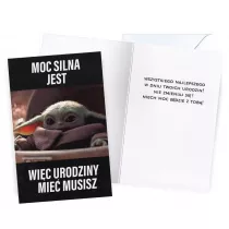 Karnet Urodziny Star Wars Baby Yoda