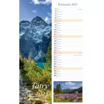 Kalendarz 2025 cienny pasek Tatry
