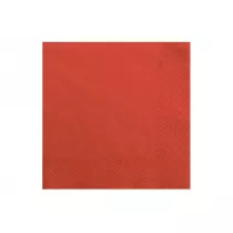 PartyDeco Serwetki trjwarstwowe czerwone 33x33 cm