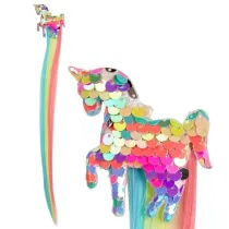 Doczepiane kolorowe pasemka z jednorocem