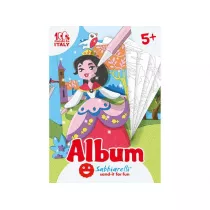 Album do kolorowani piaskiem Ksiniczki 5 l+ Sabbiarelli
