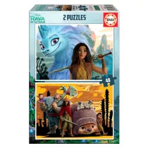 Puzzle 2 x 48 el. Raya i ostatni smok Educa