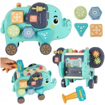 Sonik sensoryczny interaktywny montessori wbijak sorter klocki motek 26cm