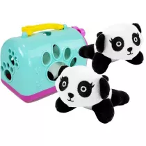 Ma�a panda z transporterem LeanToys