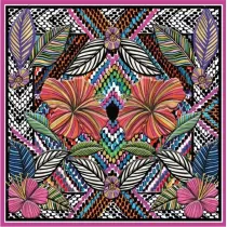Museums & Galleries Karnet kwadrat z kopert� Floral Embroidery