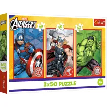 Puzzle 3x50 el. Tw�j bohater Trefl
