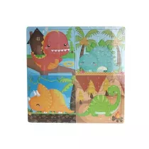Puzzle drewniane 4w1 Dinozaury Adar