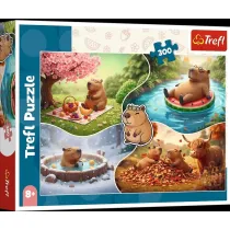 Puzzle 300el Cztery pory roku z Kapibar� TREFL 23052 TR