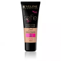 Eveline Cosmetics Selfie Time Foundation & Concealer kryj�co-nawil�aj�cy pok�ad i korektor 03 Vanilla 30 ml