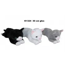 PLUSZAK KOT Z GLOSEM 30CM LEZACY SA Sun-Day
