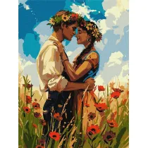 Ideyka Malowanie po numerach - Zakochana para 30x40cm