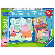 Puzzle 3x49 Peppa Pig Ravensburger