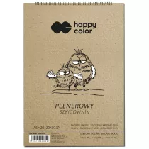 Happy Color Szkicownik na spirali PLENEROWY, A5, 80/90g, 70 arkuszy 70 kartek